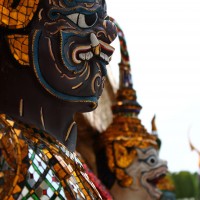 two face at Royal Palace, Bangkok