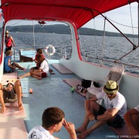 on the boat